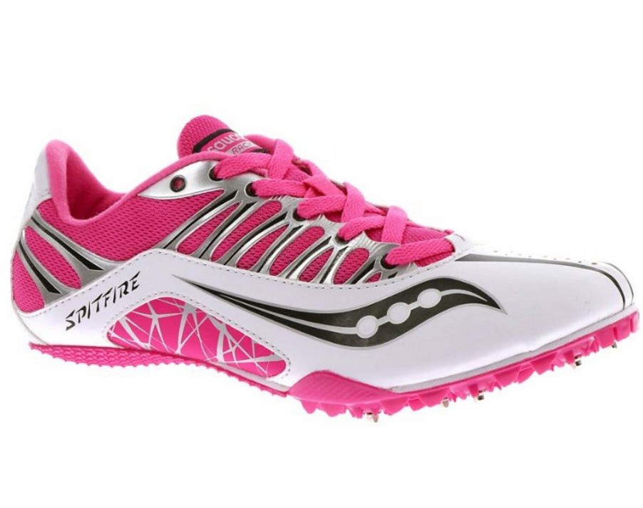 Footwear * | Saucony Women'S Spitfire (3 White/Pink)