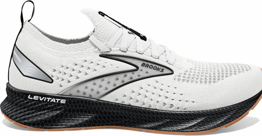 Footwear * | Brooks Men'S Levitate Stealthfit 6 (121 White/Black)