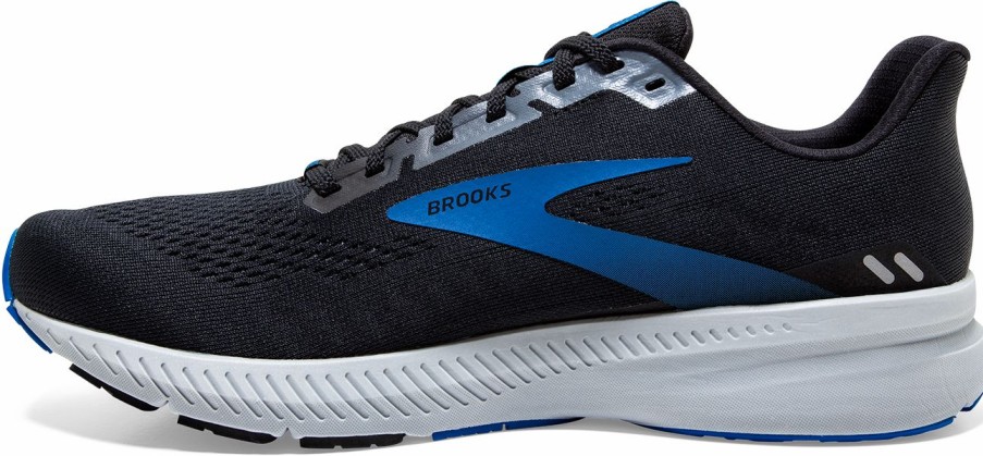 Footwear * | Brooks Men'S Launch 8 (018 Black/Grey/Blue)