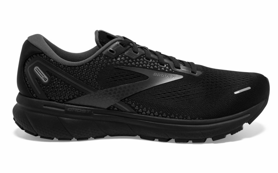 Footwear * | Brooks Men'S Ghost 14 2E Wide (020 Black/Black/Ebony)