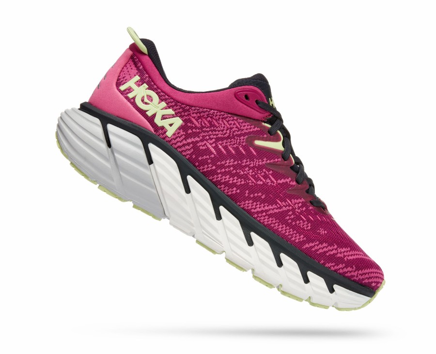 Footwear * | Hoka Women'S Gaviota 4 (Ffbg Festival Fuchsia/Blue Graphite)