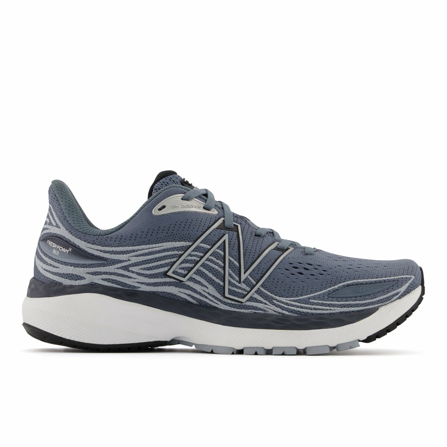 Footwear * | New Balance Men'S 860 V12 (G Ocean Grey/Light Slate/Black)