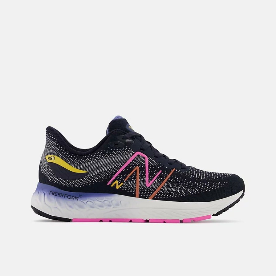 Footwear * | New Balance Kid'S Fresh Foam X 880 V12 (M Eclipse/Moon Shadow/Vibrant Pink)