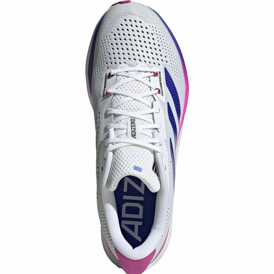 Footwear * | Adidas Men'S Adizero Sl (Footwear White/Lucid Blue/Lucid Fuchsia)