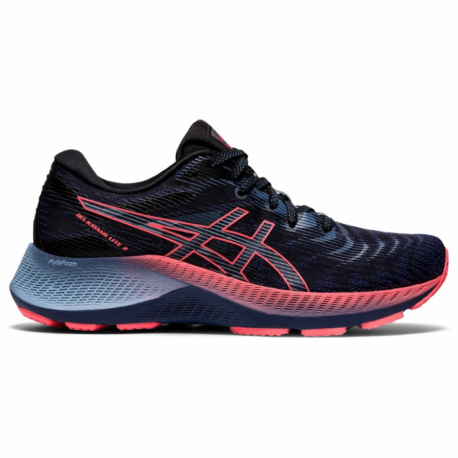 Footwear * | Asics Women'S Gel-Kayano Lite 2 (400 Thunder Blue/Blazing Coral)