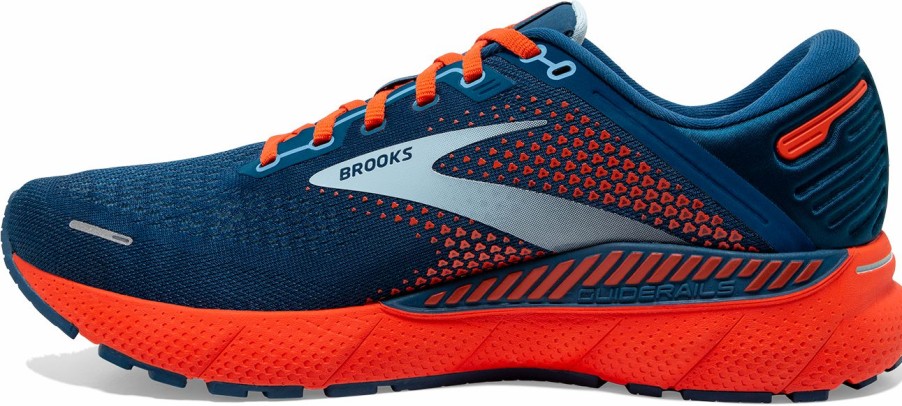 Footwear * | Brooks Men'S Adrenaline Gts 22 (404 Blue/Light Blue Orange)