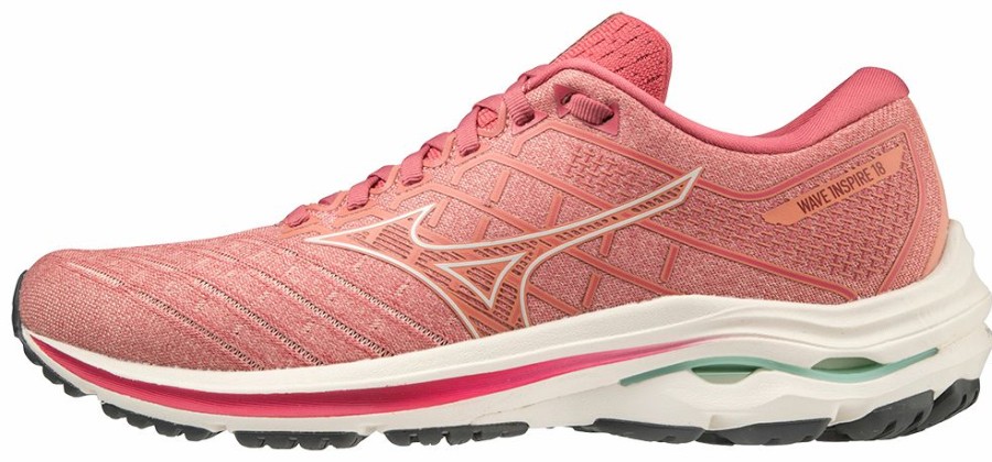 Footwear * | Mizuno Women'S Wave Inspire 18 (1U0D Rosette/Snow White)