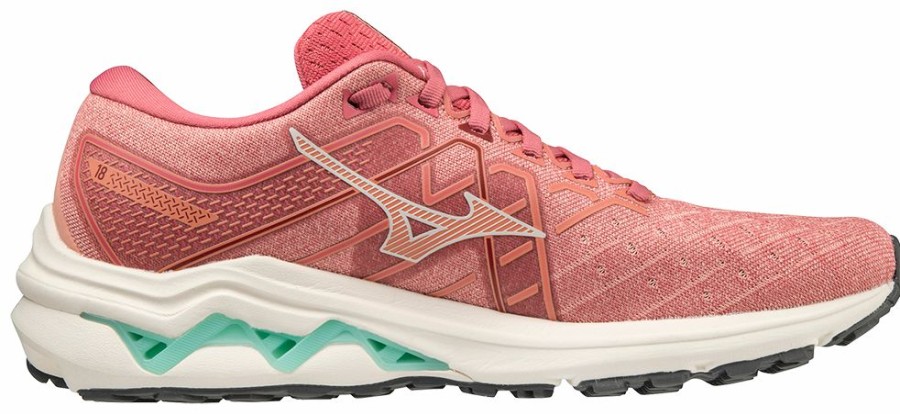 Footwear * | Mizuno Women'S Wave Inspire 18 (1U0D Rosette/Snow White)