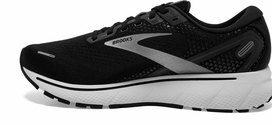 Footwear * | Brooks Men'S Ghost 14 (057 Black/White/Silver)