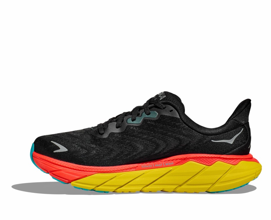 Footwear * | Hoka Men'S Arahi 6 (Bflm Black/Flame)