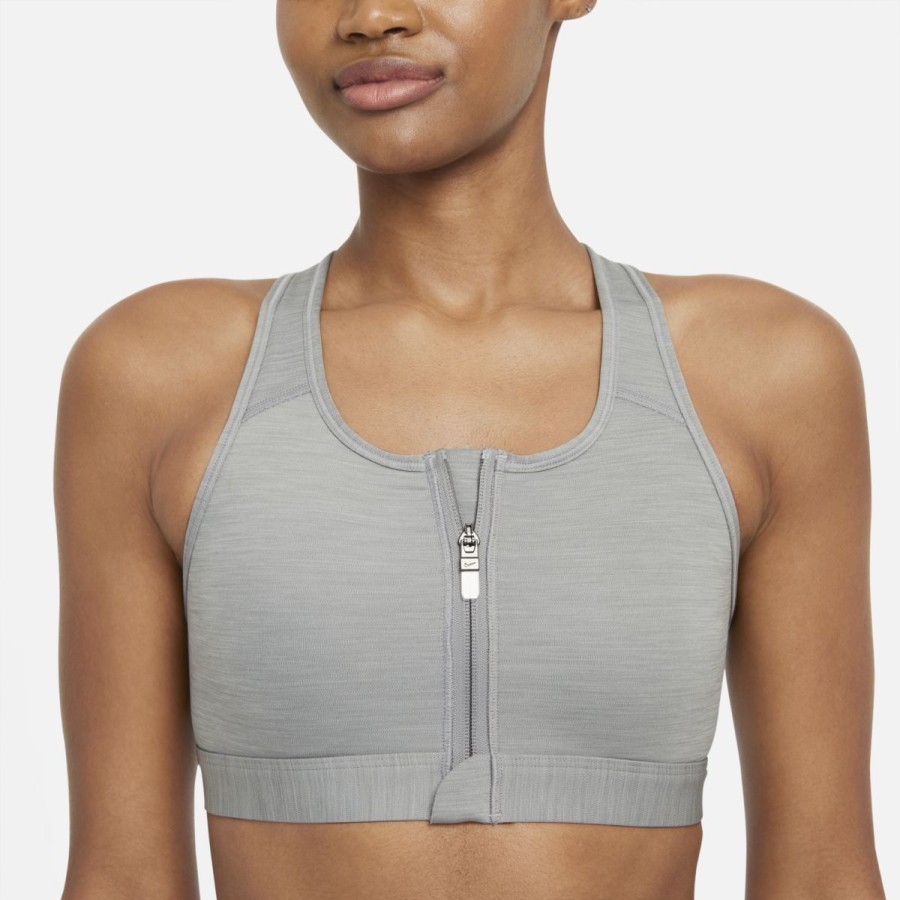 Bras * | Women'S Nike Swoosh Zip Sports Bra Dd1205-073