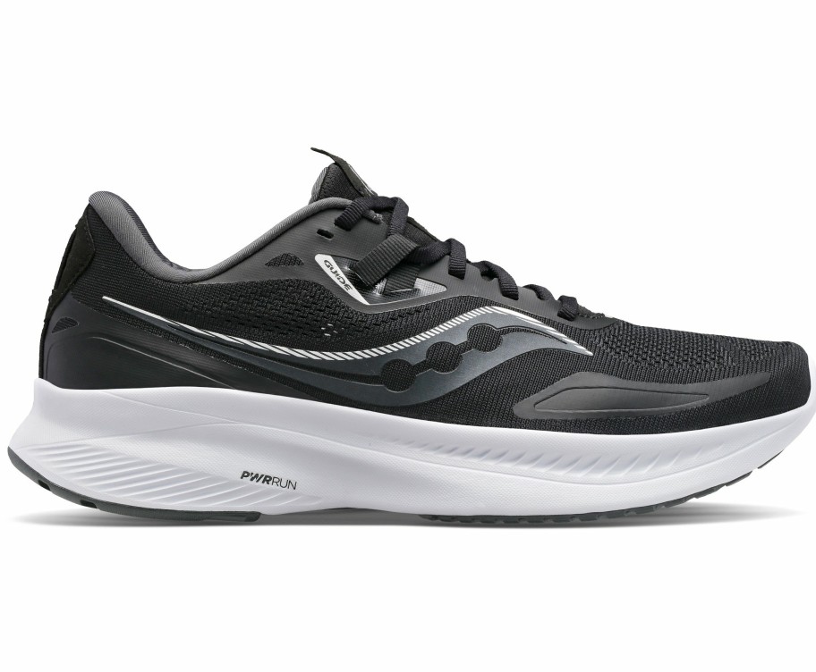 Footwear * | Saucony Men'S Guide 15 Wide (05 Black/White)