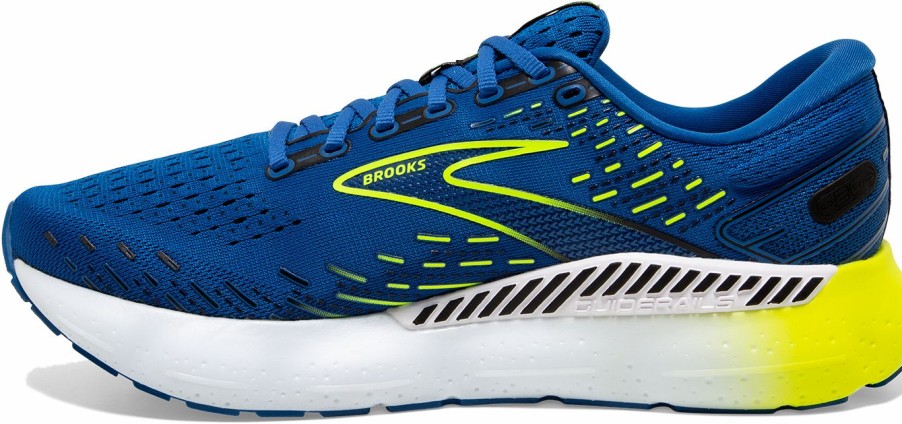 Footwear * | Brooks Men'S Glycerin Gts 20 (482 Blue/Nightlife/White)