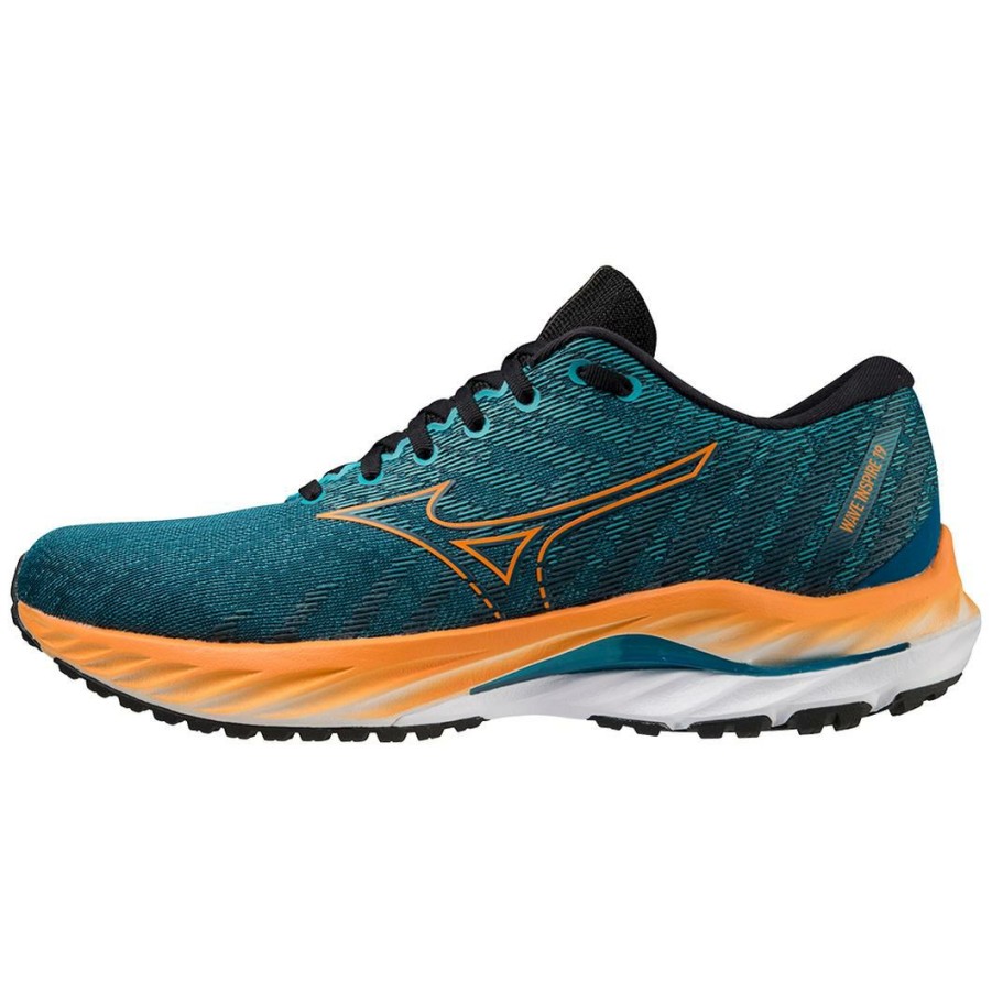 Footwear * | Mizuno Men'S Wave Inspire 19 (5322 Ink Blue/Bird Of Paradise)