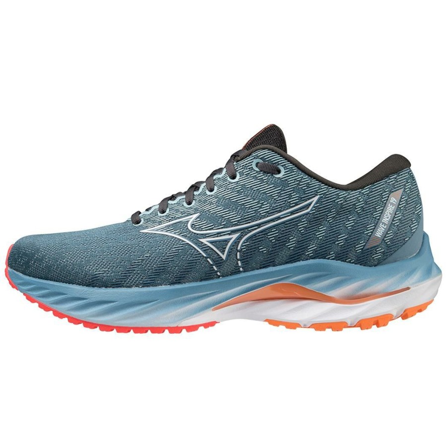 Footwear * | Mizuno Men'S Wave Inspire 19 (5B00 Provincial Blue/White)