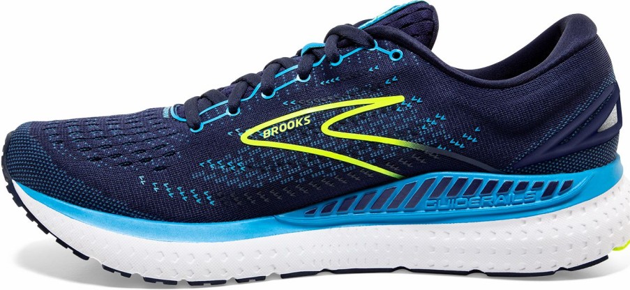 Footwear * | Brooks Men'S Glycerin Gts 19 (443 Navy/Blue/Nightlife)