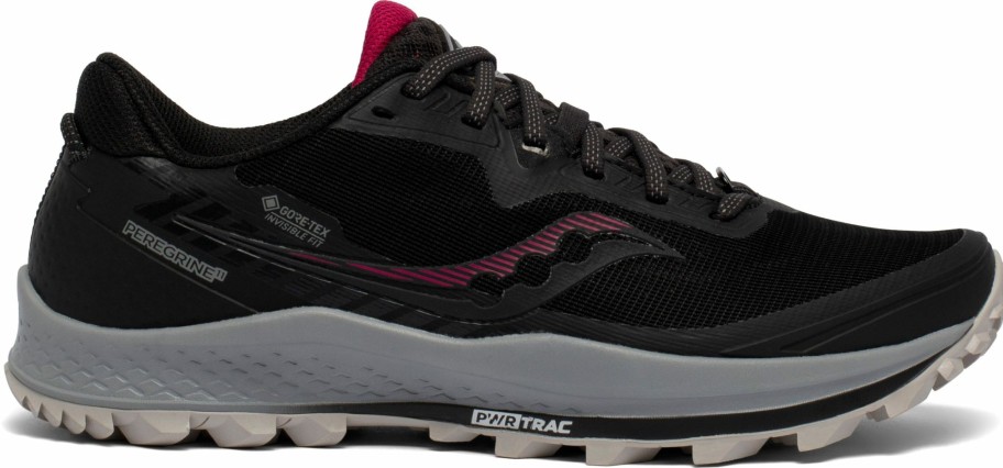 Footwear * | Saucony Women'S Peregrine 11 Gtx (45 Black/Cherry)