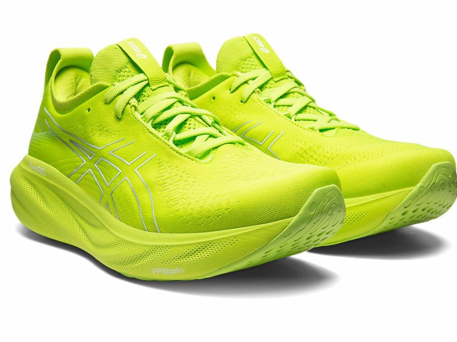 Footwear * | Asics Men'S Gel-Nimbus 25 (300 Lime Zest/White)