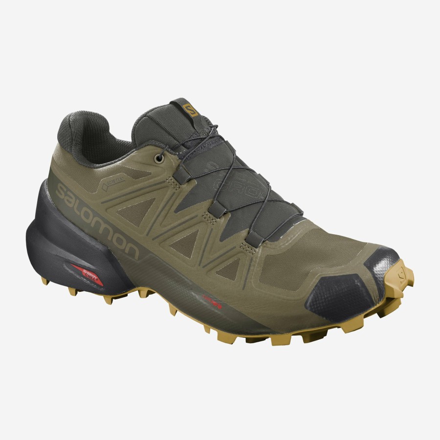 Footwear * | Salomon Men'S Speedcross 5 Gtx (Martini Olive/Peat/Arrowwood)