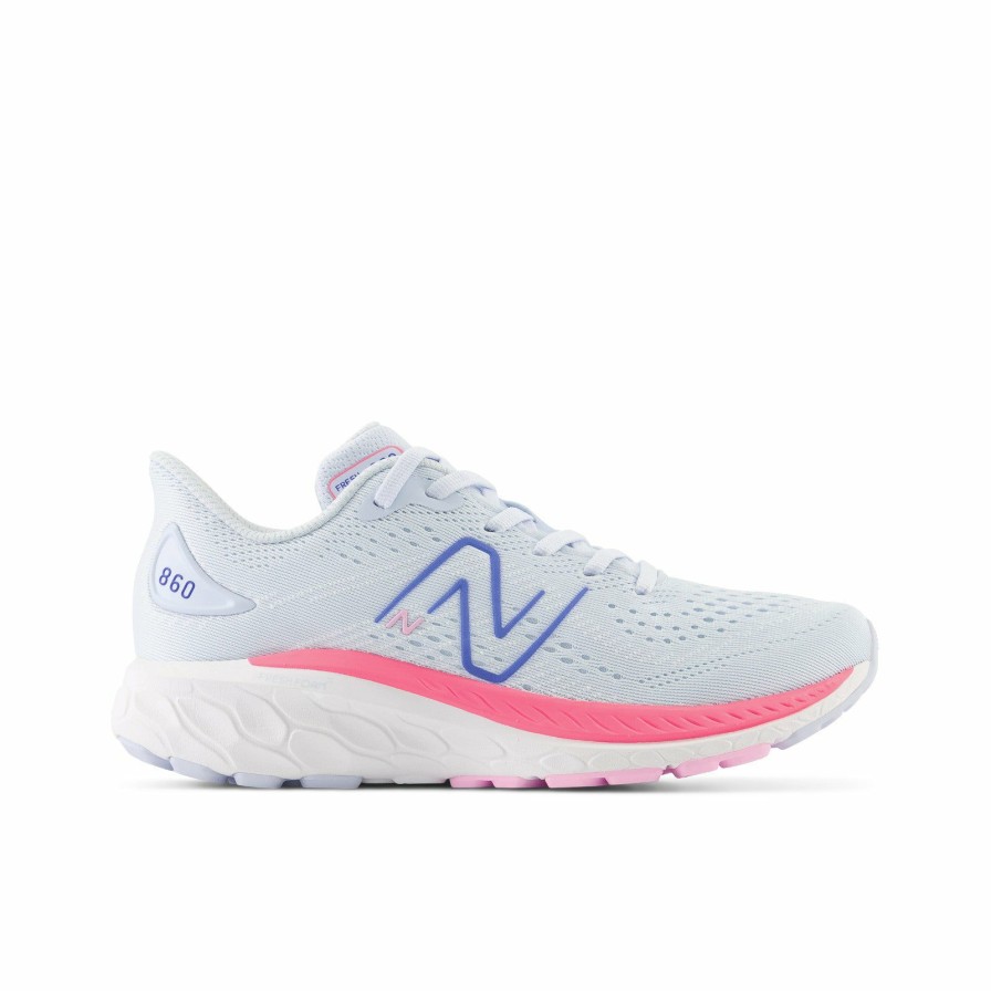 Footwear * | New Balance Kid'S Fresh Foam X 860 V13 (P Moon Dust/Neon Pink)