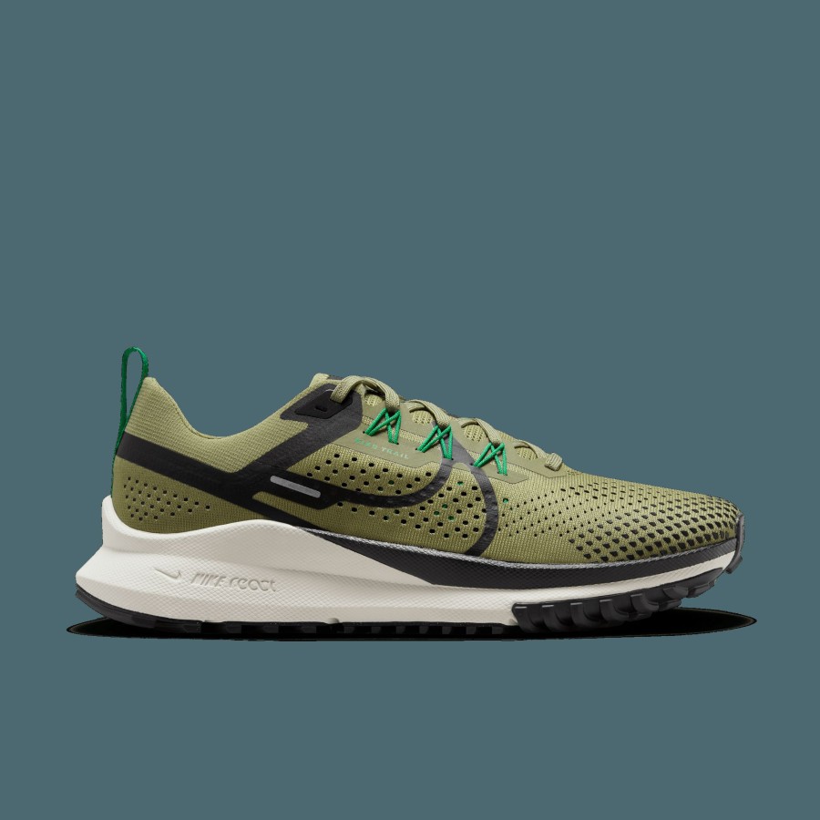 Footwear * | Nike Men'S React Pegasus Trail 4 (200 Neutral Olive/Light Bone-Stadium Green)