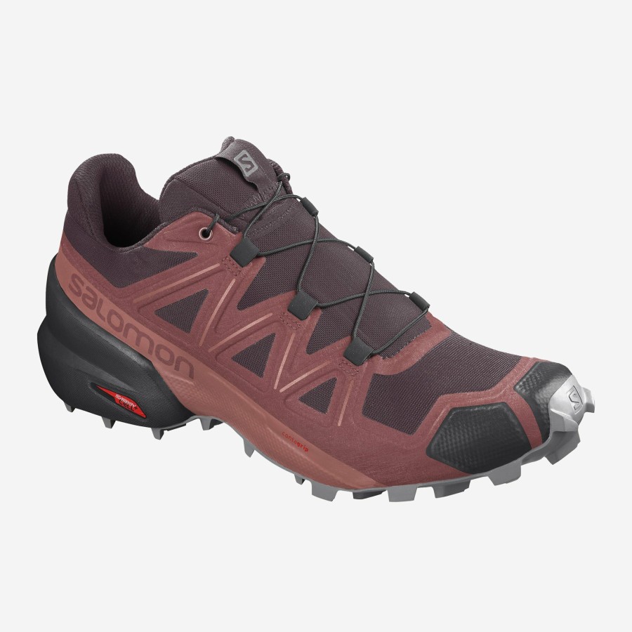 Footwear * | Salomon Women'S Speedcross 5 (Apple Butter/Wine Tasting/Alloy)