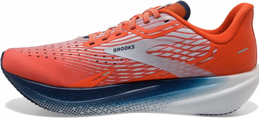 Footwear * | Brooks Men'S Hyperion Max (887 Cherry Tomato/Arctic Ice/Titan)