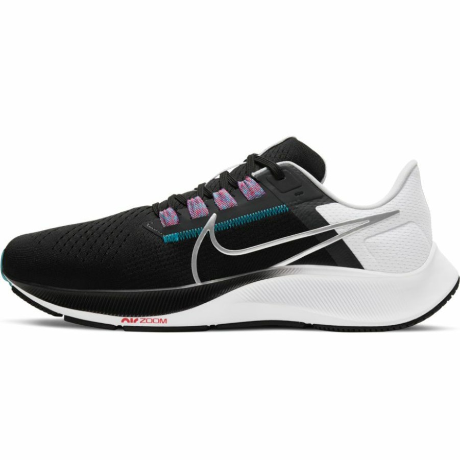 Footwear * | Nike Men'S Zoom Pegasus 38 (003 Black/Metallic Silver/White)