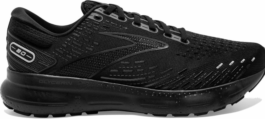 Footwear * | Brooks Men'S Glycern 20 (020 Black/Black/Ebony)