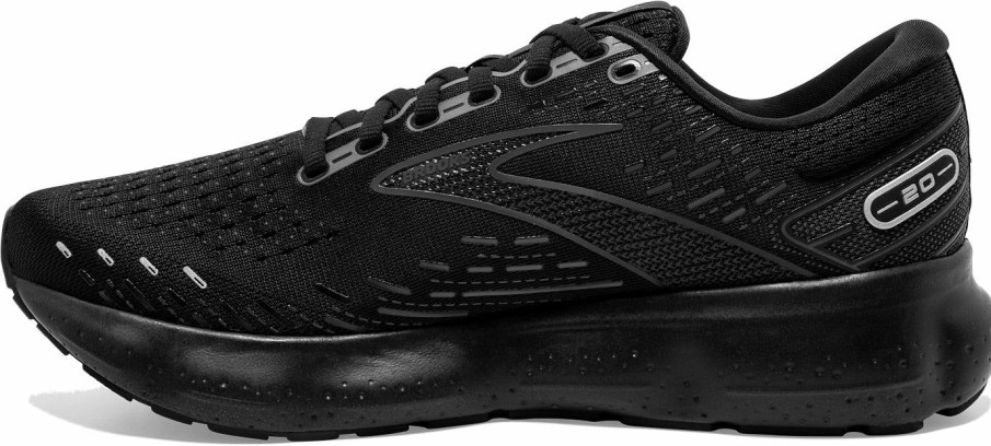 Footwear * | Brooks Men'S Glycern 20 (020 Black/Black/Ebony)