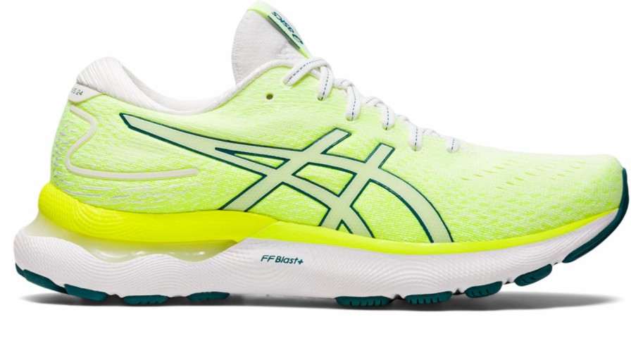 Footwear * | Asics Women'S Gel-Nimbus 24 (102 White/Velvet Pine)