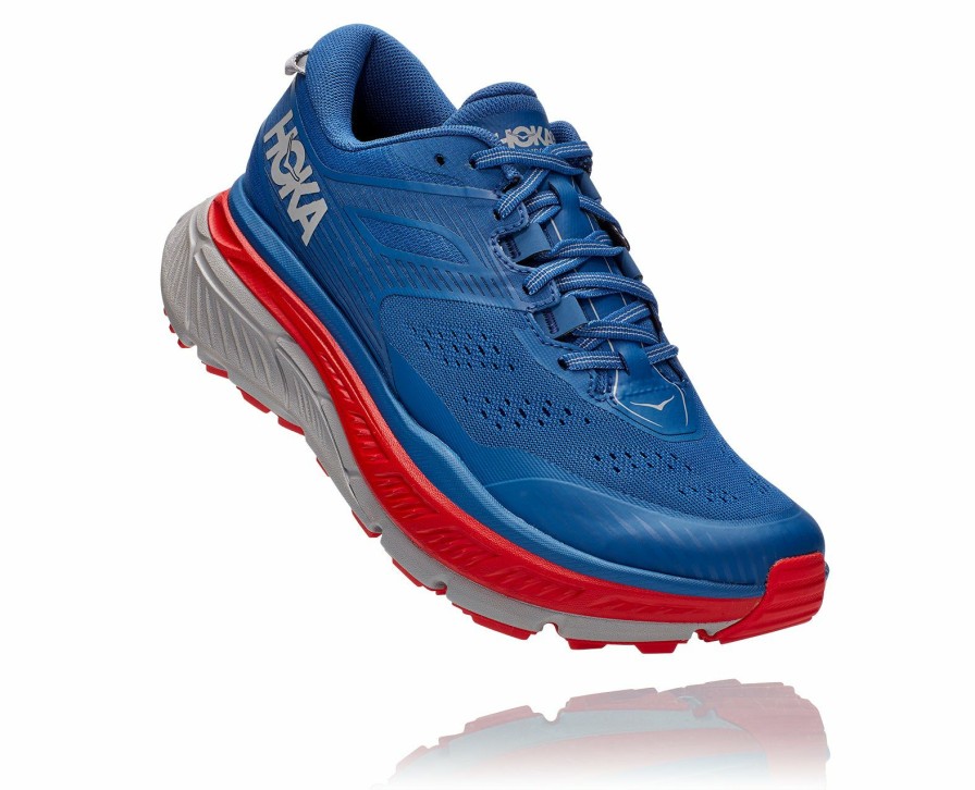 Footwear * | Hoka Men'S Stinson Atr 6 (Dbhrr Dark Blue/High Risk Red)