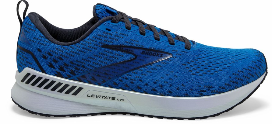 Footwear * | Brooks Men'S Levitate 5 Gts (457 Blue/India Ink/White)