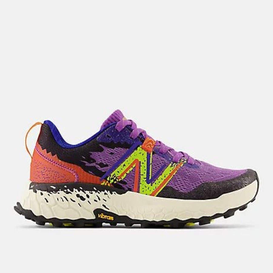 Footwear * | New Balance Women'S Fresh Foam Hierro V7 (M Mystic Purple With Poppy And Lemonade)