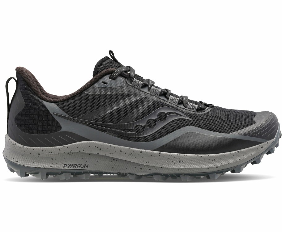 Footwear * | Saucony Men'S Peregrine 12 (05 Black/Charcoal)