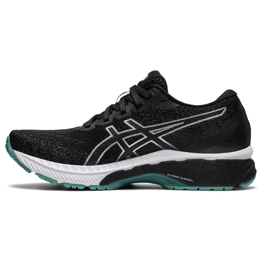 Footwear * | Asics Women'S Gt-2000 9 Knit (001 Black/Pure Silver)