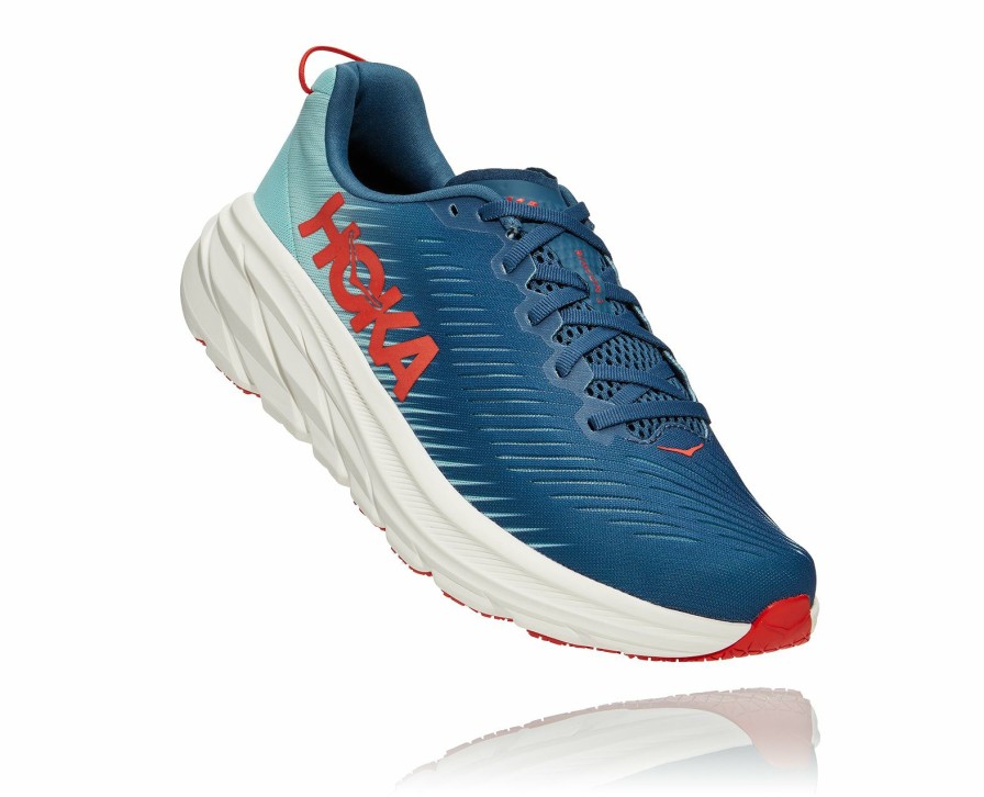 Footwear * | Hoka Men'S Rincon 3 (Rteb Real Teal/Electric Blue)