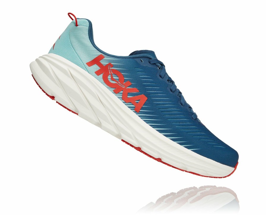 Footwear * | Hoka Men'S Rincon 3 (Rteb Real Teal/Electric Blue)