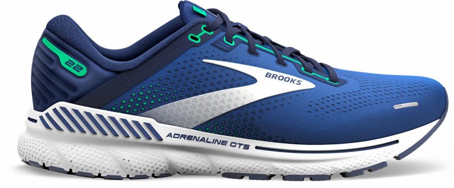 Footwear * | Brooks Men'S Adrenaline Gts 22 (469 Surf The Web/Blue/Irish Green)