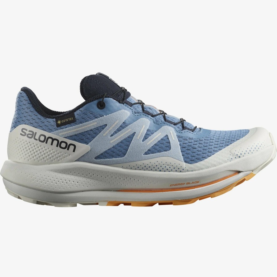 Footwear * | Salomon Women'S Pulsar Trail Gore-Tex (Riviera/Nimbus Cloud/Blazing Orange)