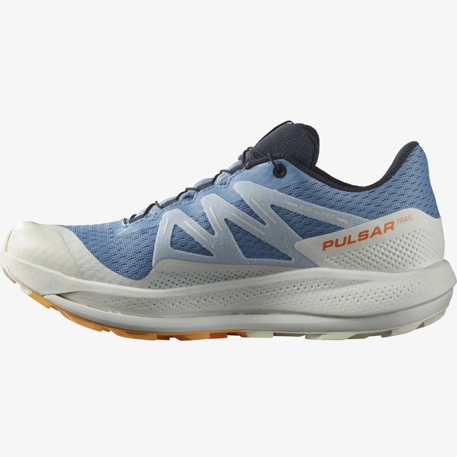 Footwear * | Salomon Women'S Pulsar Trail Gore-Tex (Riviera/Nimbus Cloud/Blazing Orange)