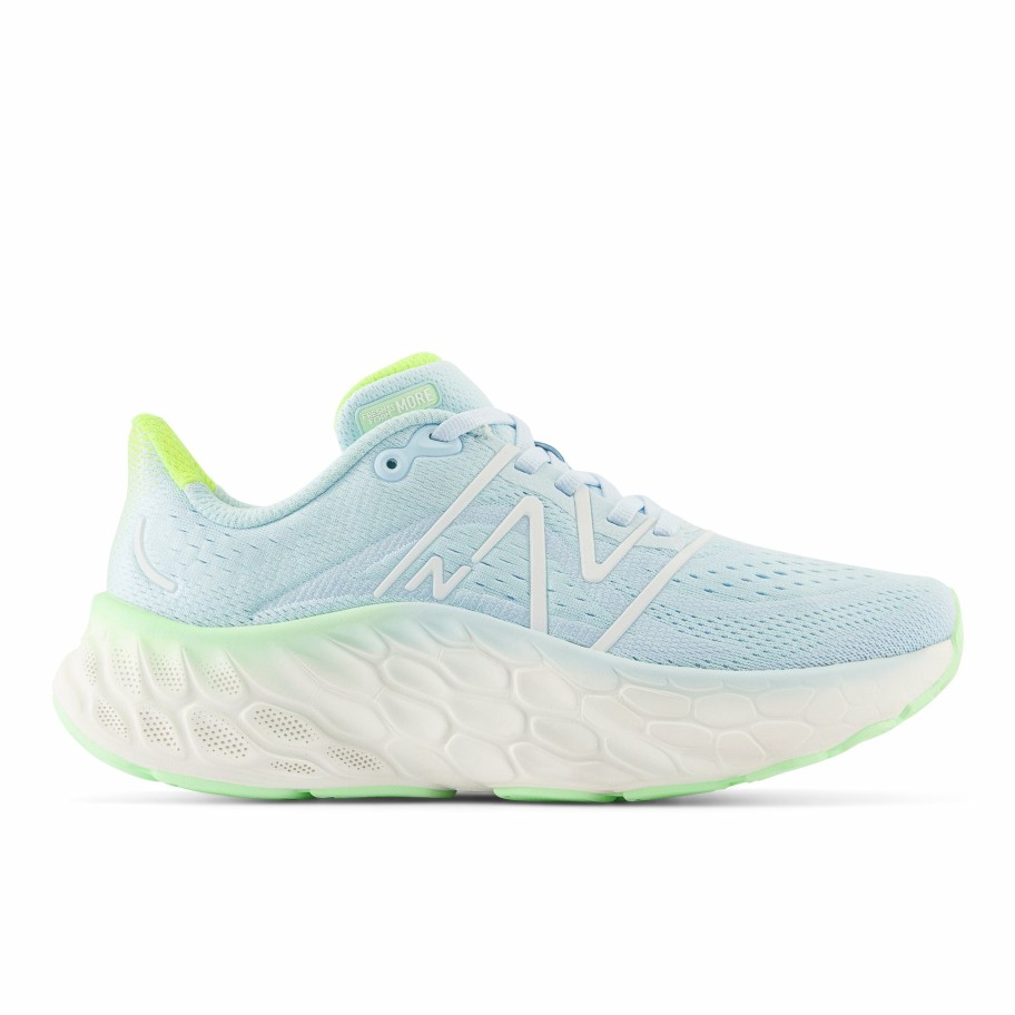 Footwear * | New Balance Women'S Fresh Foam More V4 (Ck Blue/Green Aura/White)