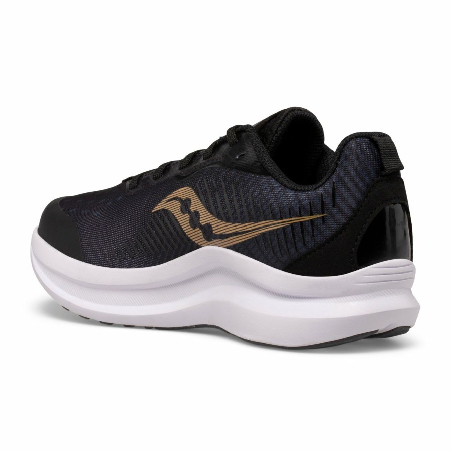 Footwear * | Saucony Big Kid'S Endorphin Kdz (73 Black/Gold)