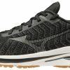 Footwear * | Mizuno Men'S Wave Rider 24 Waveknit (9098 Black/Dark Shadow)