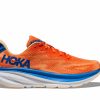 Footwear * | Hoka Men'S Clifton 9 Wide (Voim Vibrant Orange/Impala)