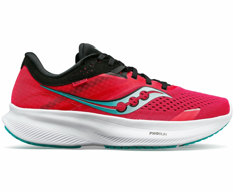 Footwear * | Saucony Women'S Ride 16 (16 Rose/Black)