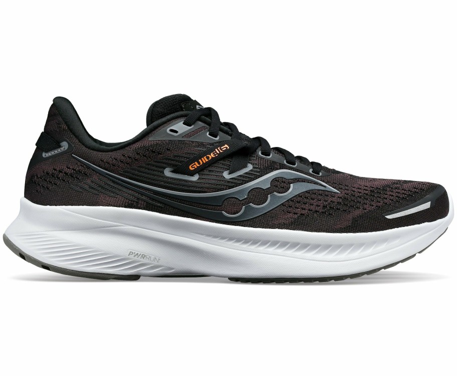 Footwear * | Saucony Men'S Guide 16 Wide (05 Black/White)