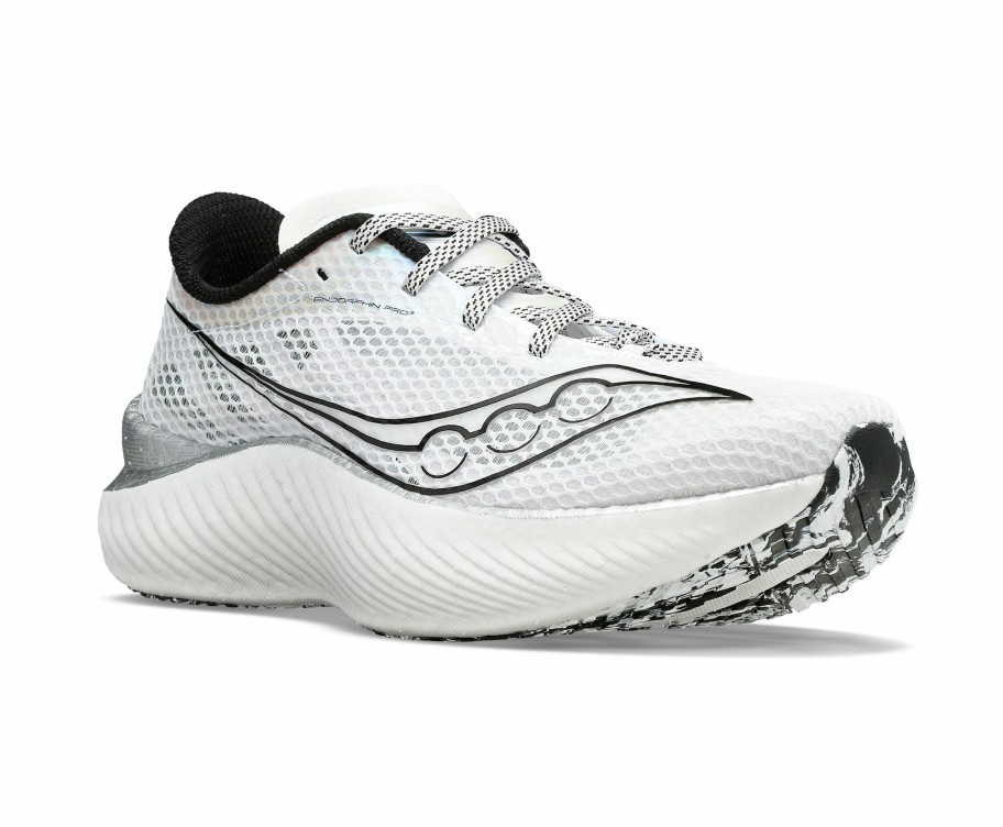 Footwear * | Saucony Women'S Endorphin Pro 3 (11 White/Black)